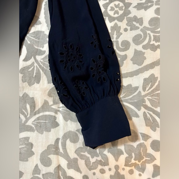 LOFT navy blue long sleeve dress, size 2 - Picture 3 of 12